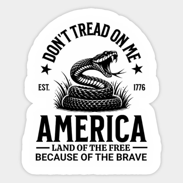 Don't tread on me Sticker by David's Store 3
